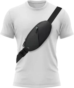 Crossbody Bag Fanny Pack Sling Chest Bag Dual Pocket Water Resistant Waist Pack Running Belt Phone Holder for Women Men OEM