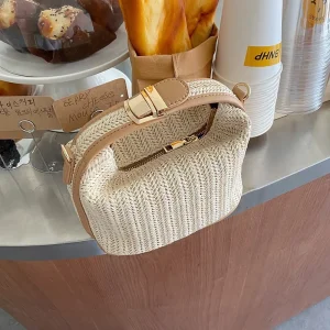 Crossbody Bag Girl Senior Sense Niche Ins Student Personality Straw All match Bag Ladies Crossbody Bag