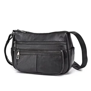 Crossbody Bag for Women Waterproof Shoulder Bag Messenger Bag Casual Genuine Leather Purse Handbag