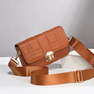 Crossbody Bags for Women Square Camera Shoulder Bag with Adjustable Strap Classic PU Leather Satchel Purse