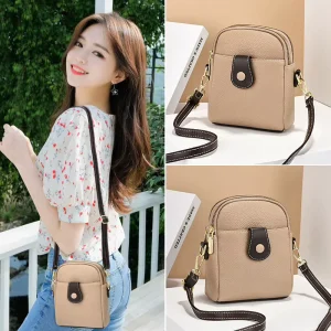 Crossbody Bags for Women Unique Portable Small Crossbody Shoulder Bag Soft PU Leather Shoulder Bag