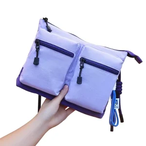 Crossbody Shoulder Nylon Middle Satchel Polyester Single Strap Zipper Outdoor Running Sports Waterproof