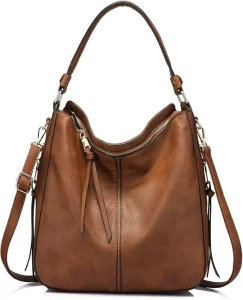 Crossbody Women Faux Leather Hobo Handbags Retro Large Size Shoulder Bag