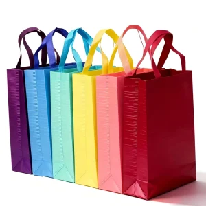 Custom 70GSM Non Woven Eco Friendly Durable Reusable Supermarket Shopping Tote Bag Digital Printing Self Adhesive Seal Bag
