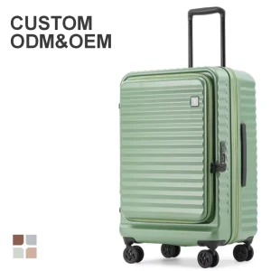 Custom ABS+PC Luggage Set TSA Lock 4-Wheel Spinner Hard Shell Large Capacity Eco-Friendly Lightweight Modern Design Trip