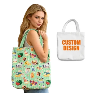 Custom Anime Character Tote Bag Personalized Shopping Bag Sublimation Printed Promotional Gift Merchandise OEM ODM