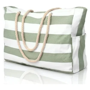 Custom Beach Bags for Women Large Beach Tote Bag with Zipper Waterproof Swim Pool Beach Bags