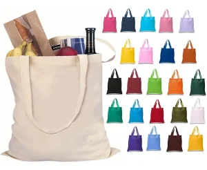 Custom Bolsa De Lona Totebag Blank Plain Cotton Canvas Fabric Shopping Bag Eco High Quality Canvas Tote Bag with Logo