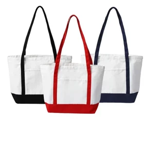 Custom Canvas Cotton Tote Bag Reusable Large Capacity Aseptic Logo Printed Customized Color Size Daily Retail Packaging