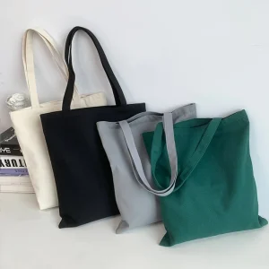 Custom Canvas Tote Bag Canvas Tote Bag Reusable Shopping Bag for Daily Use Campus Activities Company Events School