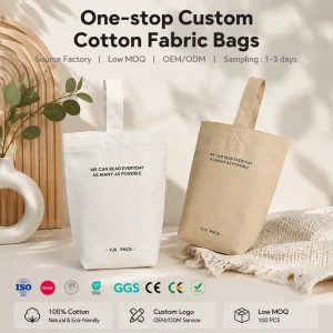Custom Canvas Tote Bags Eco Friendly Reusable Cotton Shopping Bag with Logo. OEM ODM Manufacturer Low MOQ