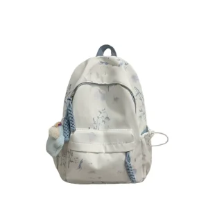 Custom Chinese Ink Painting School Backpack Water Resistant 20-36L Oxford Material Durable Student Bag Arcuate