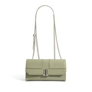 Custom Classic Trendy Ladies Handbags Fashion Chain Messenger Bag Design Leather Women Shoulder Bags
