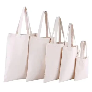 Custom Cotton Canvas Tote Bag for Women with Pockets Medium Size Boat Design Canvas Shopping Bag