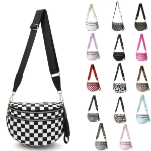 Custom Cross Body Waist Bag Fashionable Belt Pouch for Travel Ladies’ Bum Bag Men’s Shoulder Purse for Unisex