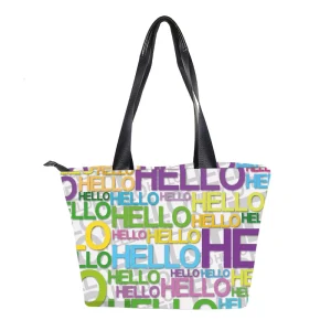 Custom Design Luxury Ladies Travel Neoprene Tote Bag Zipper Pockets Polyester Women’s Handbag for Shopping