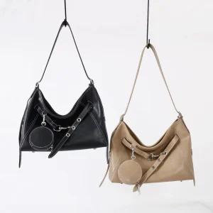 Custom Designer Messenger Bag Zipper Closure Solid Color Leather Crossbody Ladies Handbag Shoulder Bags With Detachable Mini Bag