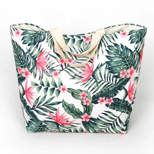 Custom Digital Printing Lady Handbags Fashion Designer Summer Beach Tote Bags