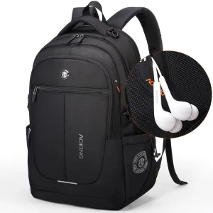 Custom Durable Casual Lightweight Waterproof Mochilas Escolares Rucksack 19 Inch Bag Black Smart Laptop Backpack for Men