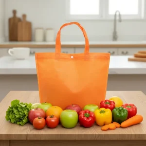 Custom Durable Recyclable Non Woven Fabric Reusable Tote Bags with Custom Printed Logo for Craft Use