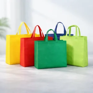 Custom Eco Friendly Polypropylene Non Woven Bag Recyclable pp Laminated Tote Bag for Shopping Non Woven Plain Tote Bag