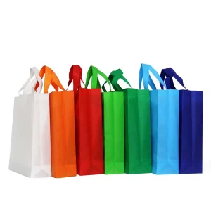 Custom Eco-friendly Biodegradable Durable Lightweight Tote Bags Recyclable Reusable Non-Woven Fabric Logo for Socks
