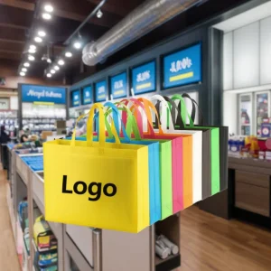 Custom Eco friendly Non Woven Tote Shopping Bag Laminated Grocery Promotional Food Grade PP Plastic Supermarket