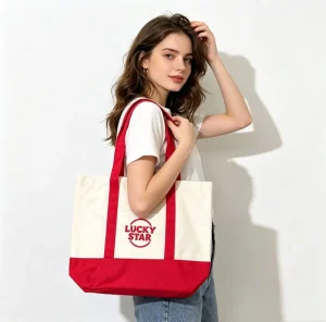 Custom Embroidery Full Pink Leopard Cotton Canvas Handle Large Capacity Cotton Tote Bag Custom Shopping Bag