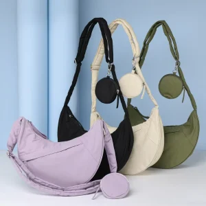 Custom Fashionable Canvas Tote Bags with Custom Printed Logo Eco Waterproof Shopping Hobo Crossbody Bag