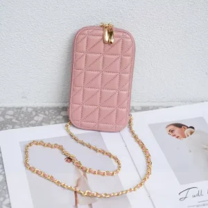 Custom Fashionable Genuine Leather Casual Lady Messenger Bags Keys Phone Purse