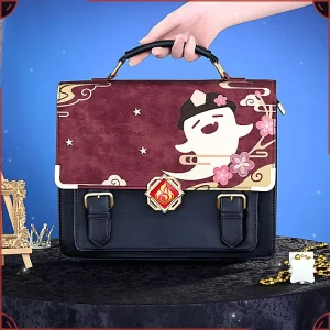 Custom Genshin Impact Hu Tao Impression Theme College Style Backpack Game Peripheral Original Crossbody Bag Briefcase Purse