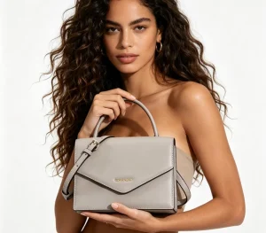 Custom Genuine Leather Classic Crossbody Bag Women Hobo Satchel Handbags Portable Shoulder Bags Flap Closure Lichee Pattern