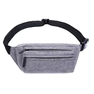 Custom Glitter Fanny Pack Latest Style Sport Waist Belt Bag with Logo Zipper Closure for Outdoor Travel Running