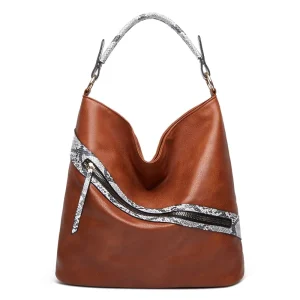 Custom Lady Tote Bag Large Capacity Handbag Faux Leather Hobo Bag