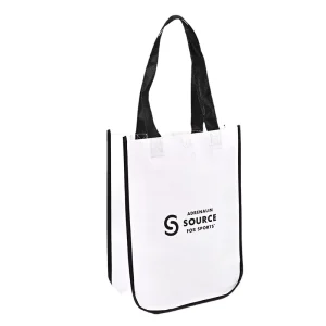 Custom Laminated Spunlace Nonwoven Supermarket Tote Shopping Bags Gift Packaging Three dimensional Full color Printed