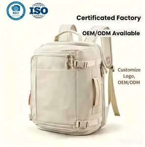 Custom Laptop Backpack Outdoor Commute Multi functional Large capacity Stylish Polyester Oxford Fabric Expand YKK Zipper OEM ODM