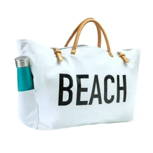 Custom Large Canvas Beach Bag Travel Tote
