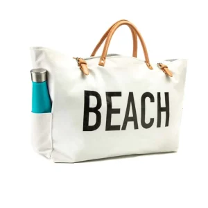 Custom Large Canvas Beach Bag Travel Tote