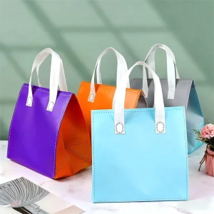 Custom Logo 70GSM Non Woven Eco Friendly Durable Supermarket Shopping Tote Bag Reusable Promotional Gift Bag Digital Self