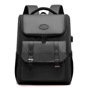 Custom Logo Casual Sports College Travel Backpack Men Outdoor Lightweight Business USB Laptop Backpack PU Student Waterproof Bag