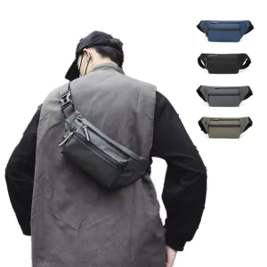 Custom Logo Classic Waist Bag Polyester Fiber Waterproof Chest Pack Outdoor Sports Large Capacity Waist Bag Unisex