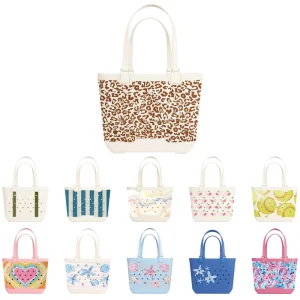 Custom Logo Custom Logo Outdoor Fashion Small EVA Rubber Waterproof Baby Bag Ribbon Custom Silicone Handbags Beach Bitty Eva