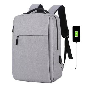 Custom Logo Durable Business Travel Waterproof Oxford School Bags 15.6 Inch Teenager Laptop Backpacks Bag With USB