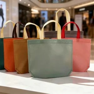 Custom Logo Durable Eco Friendly Reusable Grocery Vest Nonwoven Tote Bag Recyclable Portable Shopping Bag Craft Advertising Gift