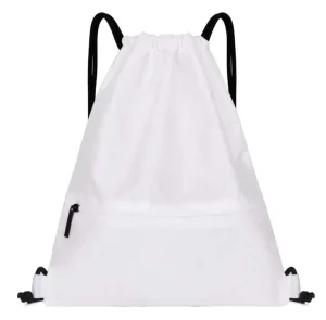 Custom Logo Eco-Friendly Polyester Drawstring Backpack Bulk Hiking Sport Gym Yoga Beach Promotional Bags