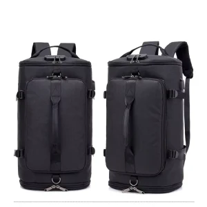 Custom Logo Extra Large Unisex Gym Duffel Backpack Waterproof Polyester Overnight Travel Bag Zipper Fashionable for Outdoor