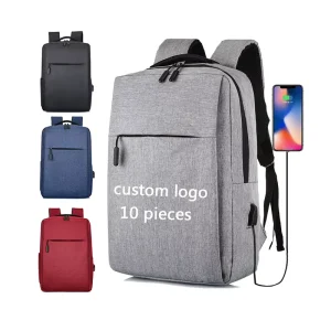 Custom Logo Fashion Travel School Bags Big Capacity Smart USB Laptop Backpack Softback Unisex