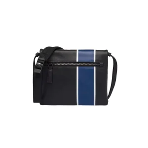 Custom Logo Flap Open Crossbody Men’s Shoulder Bags Vegan Leather PU Messenger Bags for Men