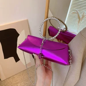 Custom Logo Lady Glitter Evening Bags Ladies Bridal Purse Evening Hand Bag Clutch Women Evening Purse Classy Clutch Bag