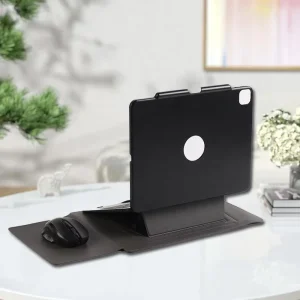 Custom Logo Laptop Sleeve Computer Storage Bags Waterproof Adjustable Stand PU Leather Business Laptop Bag